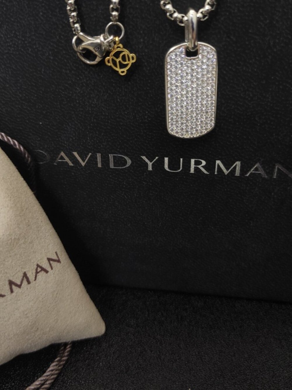 David Yurman 925 Silver Necklaces with Original Pouch
